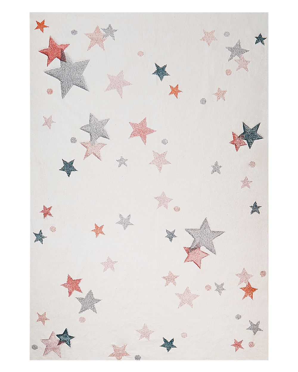 Tapis enfant ALPOUD Blanc 140 x 200 cm Coton