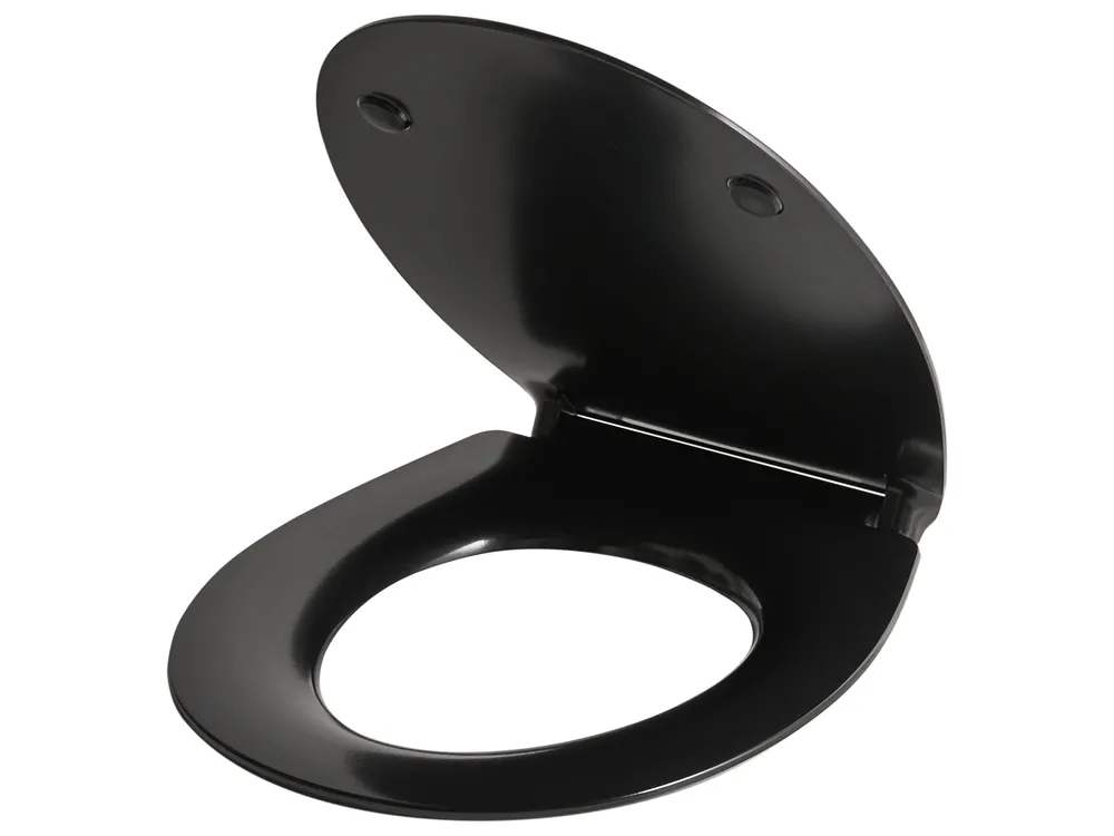 Sedile per WC PUTUMAYO  Sottile Soft Close Duroplastica Nero