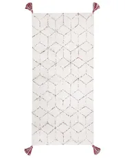 Dywan SAKARYA Biały 80 x 150 cm Bawełna_747581