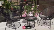 Garden Chair ACAPULCO II PE Rattan Black_898279