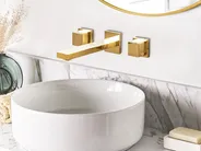 Bateria umywalkowa podtynkowa PAILON Mosiądz Złoty_986966