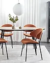 Set of 2 Dining Chairs KIANA Orange