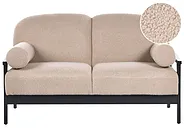 Sofa dla 2 osób PILARNE Boucle Beżowy_1159286