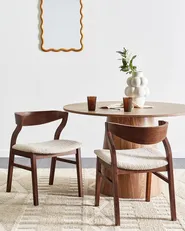 Set di 2 sedie da pranzo MAROA Legno Beige chiaro_934297
