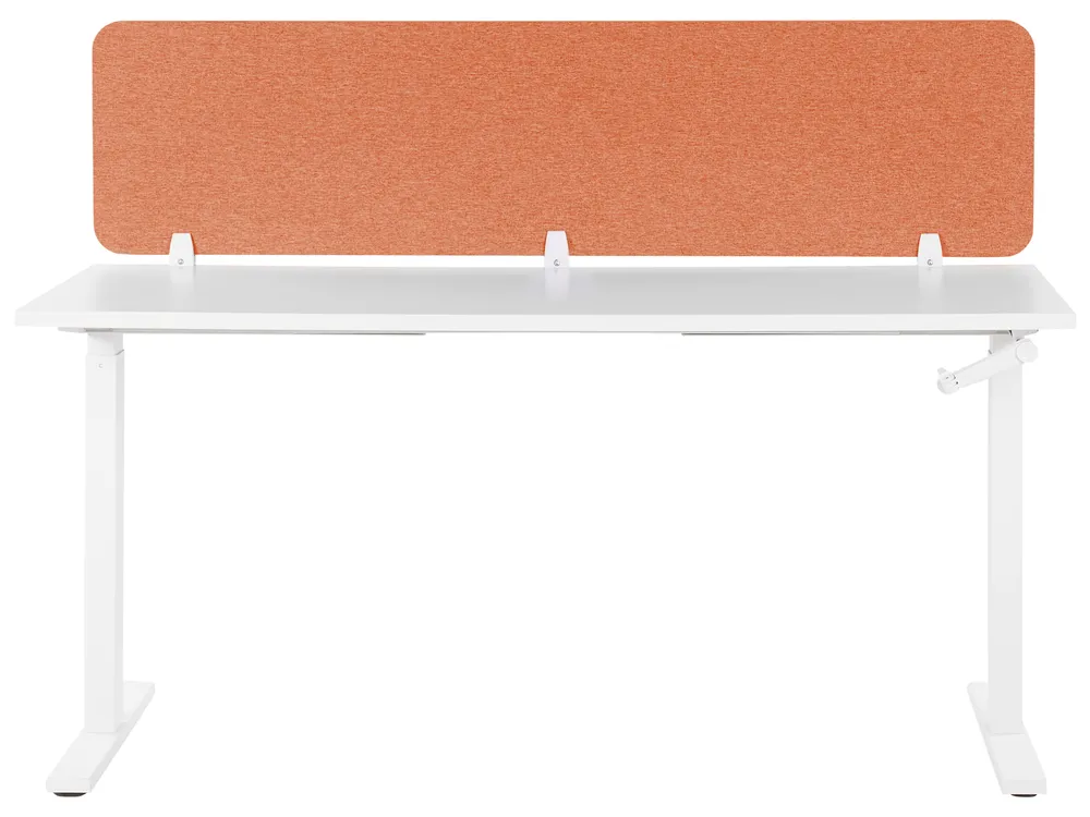 Desk Screen WALLY 180 x 40 cm Light Red_853270