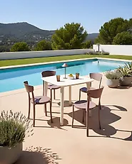 Set di 4 sedie da giardino VIESTE Marrone_1174422
