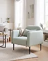 Armchair STOUBY Linen Light Green