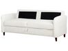 Háromszemélyes fehér kordbársony kanapé ágyneműtartóval MARE_918652