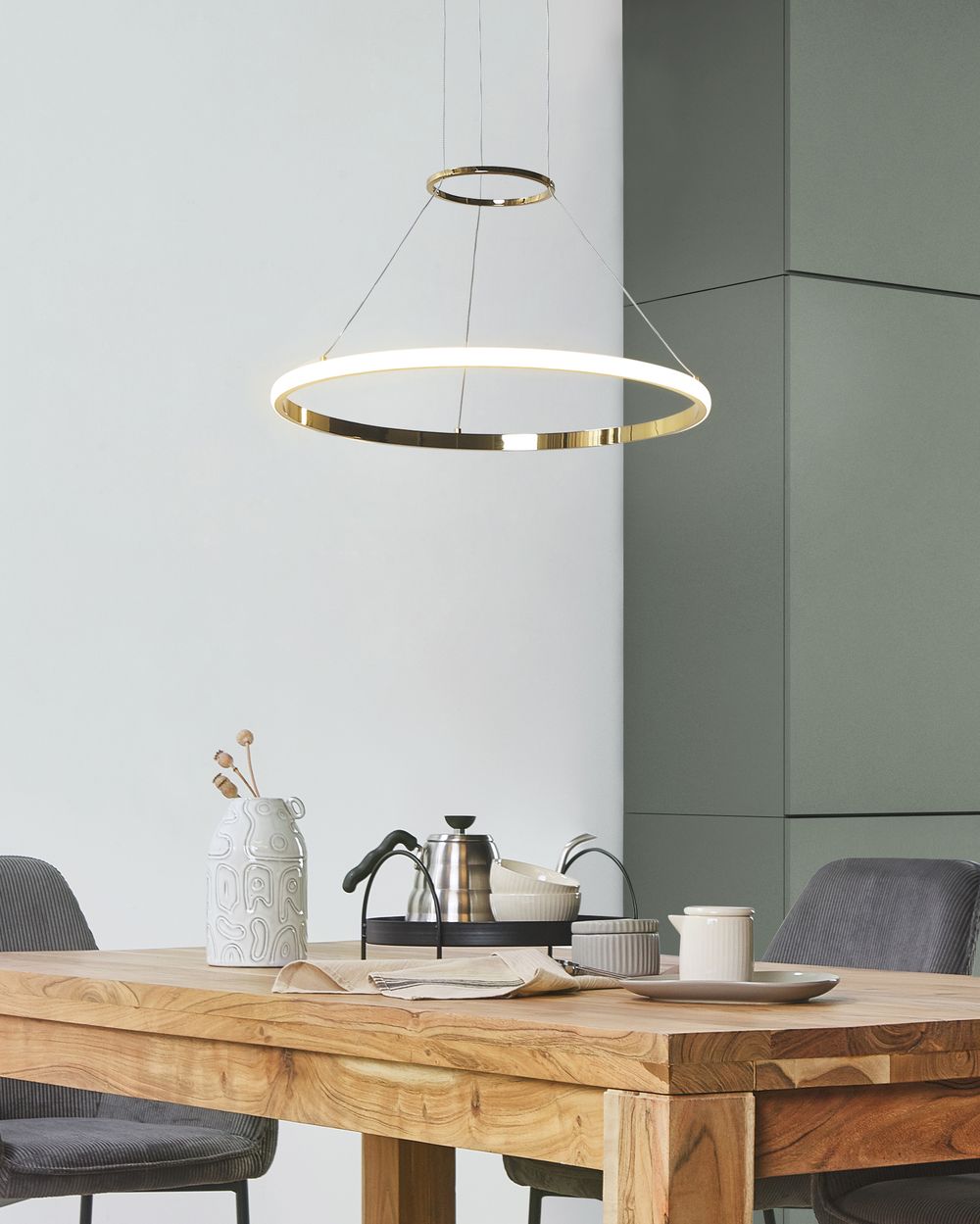 Lampe LED suspendue TANO Métal Doré