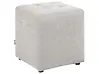 Pouffe KANSAS Fabric Light Grey