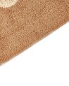 Cotton Bath Mat 50 x 80 cm Brown ESME_905532