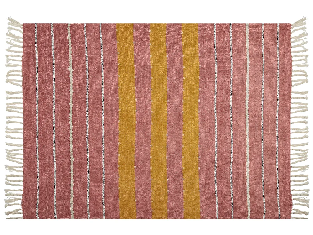 Blanket NAIKHU Cotton 130 x 170 cm Light Red_834442