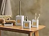 4-Piece Bathroom Accessories Set KOUROU Ceramic Beige