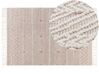 Teppich Wolle beige / braun 160 x 230 cm geometrisches Muster KESTEL_855599