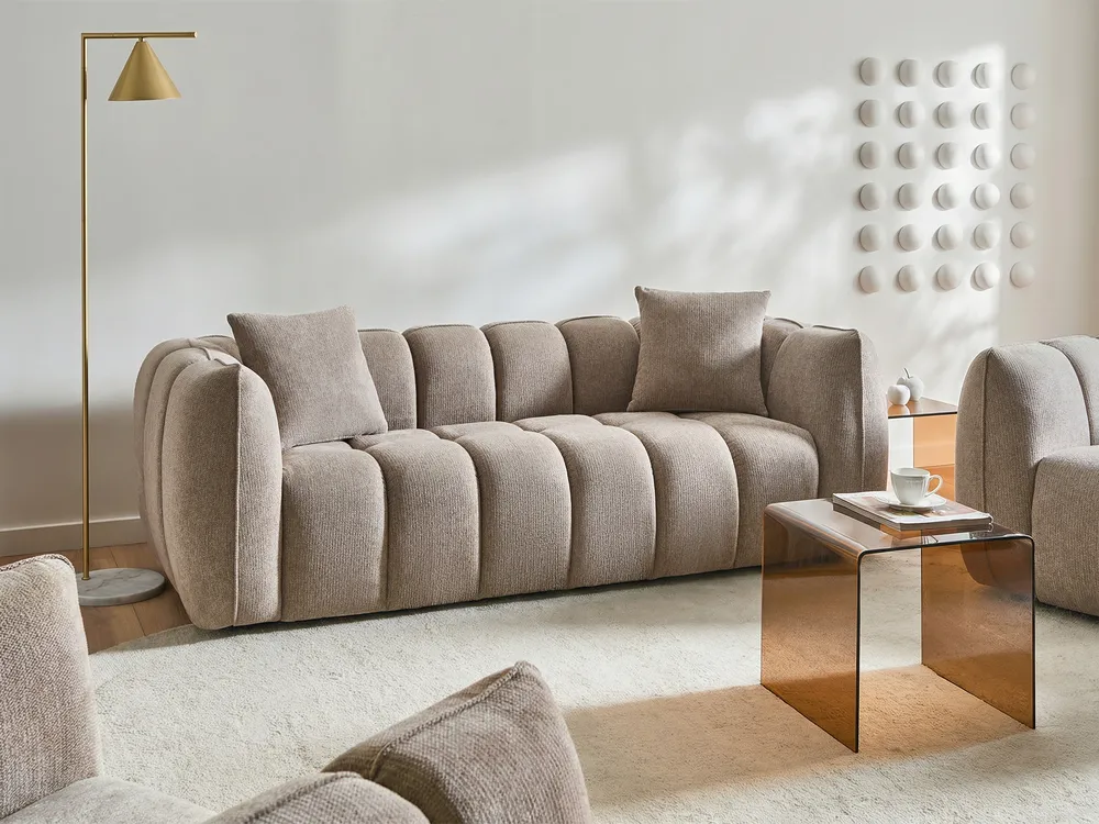 Sofa 3 Seater NESS Fabric Taupe