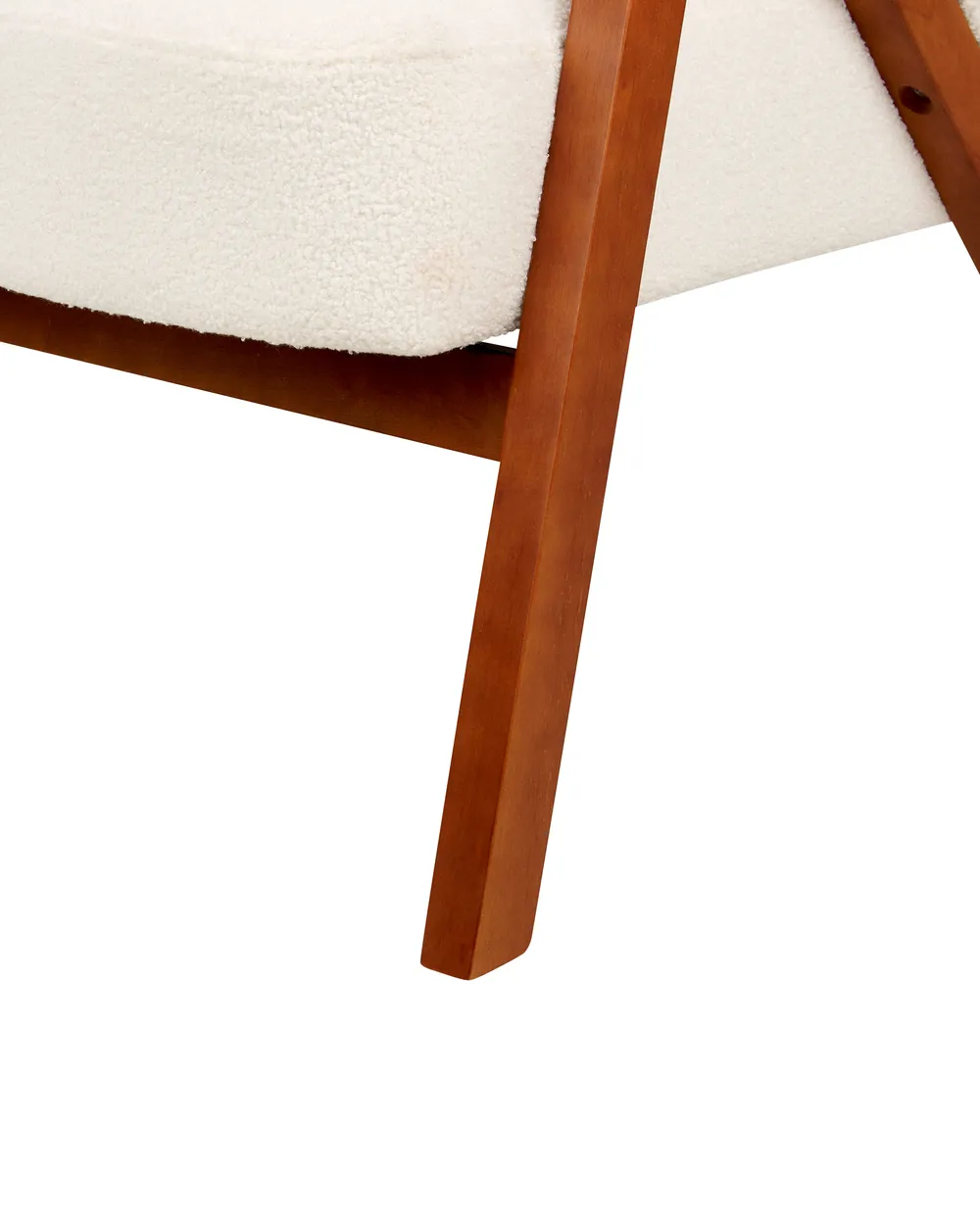 Poltrona SKEI Bouclé Bianco_909714