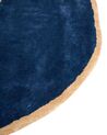 Viskózový koberec 200 x 200 cm námornícka modrá KANRACH_904050