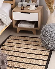 Tappeto KARADONA Beige 80 x 150 cm Iuta_1177583