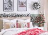 Set di 2 cuscini decorativi con renne 30 x 50 cm bianco e rosso SVEN_814091