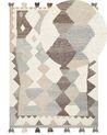 Tapis Kilim en laine 160 x 230 cm multicolore ARALEZ_859737