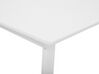 Mesa de comedor extensible blanco/madera clara 160/200 x 90 cm KALUNA_757683