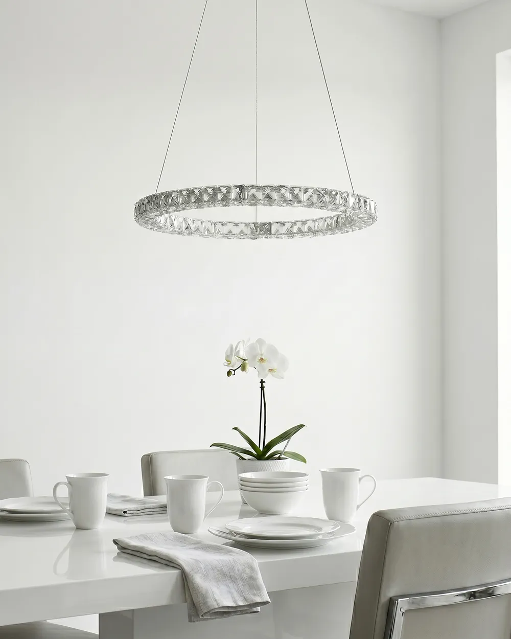 LED Pendant Lamp MAGAT Crystal Silver_1085277