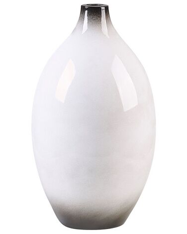 Vaso decorativo terracotta bianco 36 cm BAEZA