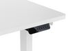 Electric Adjustable Left Corner Desk 160 x 59 cm White DESTINES _927747