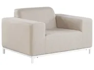 Garden Lounge Set with Table 5 Seater ROVIGO Beige_784669