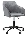 Desk Chair VENICE Velvet Grey