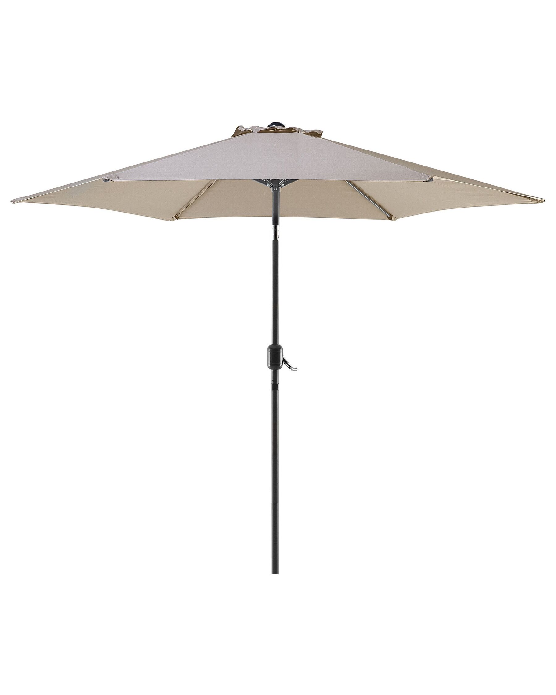 Parasol de jardin en aluminium avec toile beige taupe ⌀ 270 cm VARESE_765082