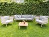 Ensemble de jardin 5 places avec table gris SENISE_928175