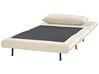 Divano letto singolo velluto crema SETTEN_874959