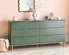 6 Drawer Chest WALPOLE Green