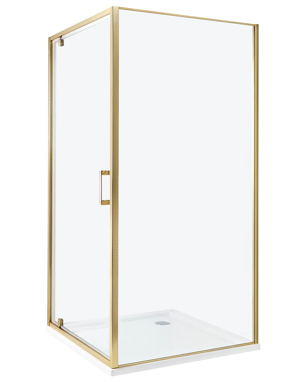 Duschkabine DARLI 90 x 90 x 185 cm Gold