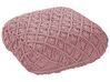 Pouf in cotone rosa 50 x 50 cm BERRECHID_830768