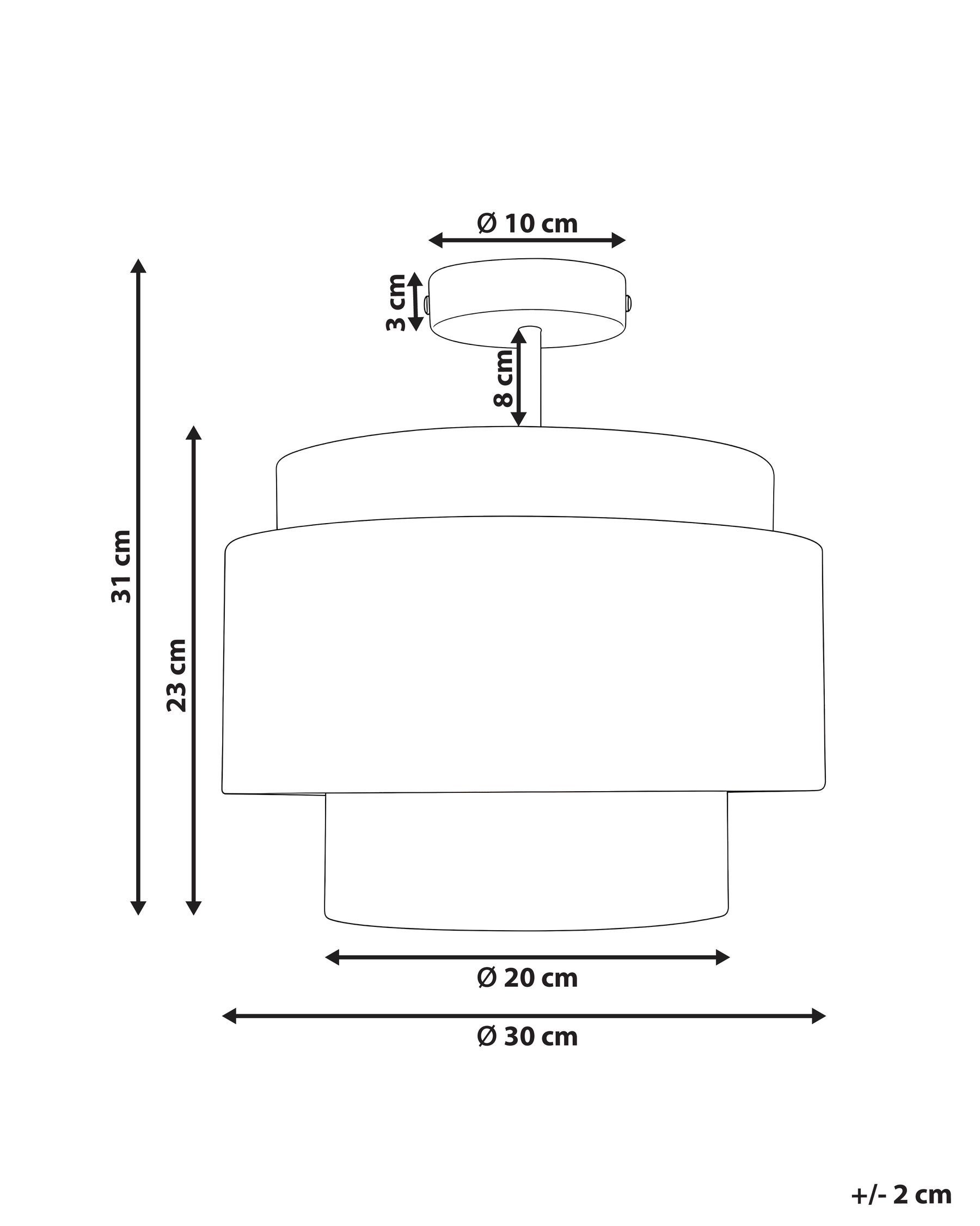 Lampadario LUKAGO Lino Bianco sporco_1053769