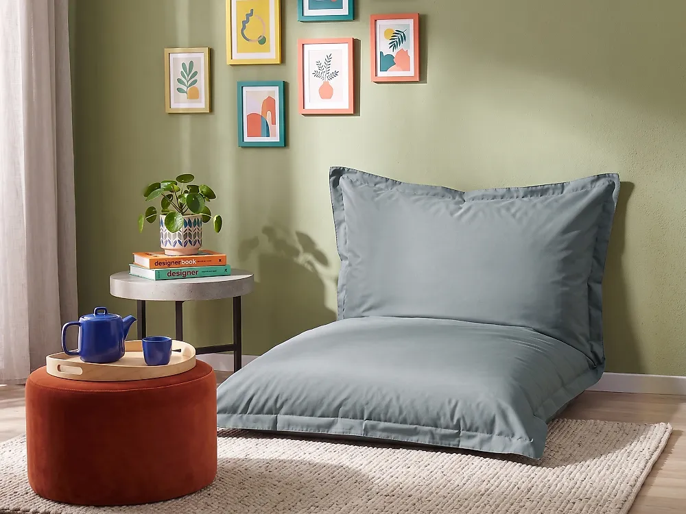 Bean Bag Cover FUZZY 140 cm 180 cm Light Grey