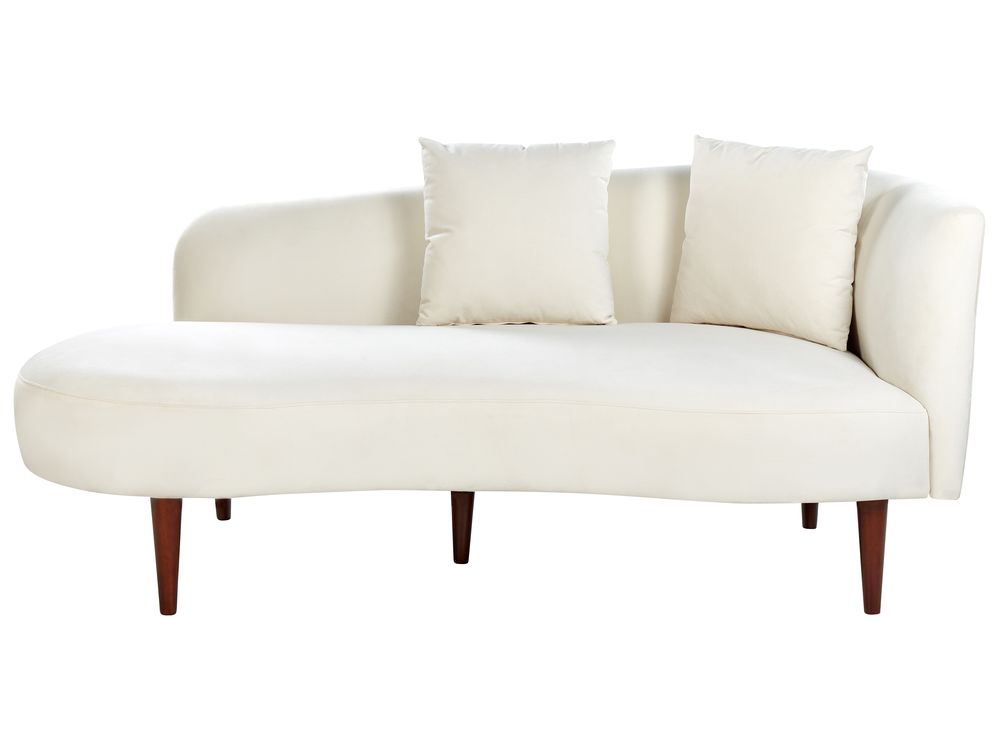 White velvet chaise lounge on sale