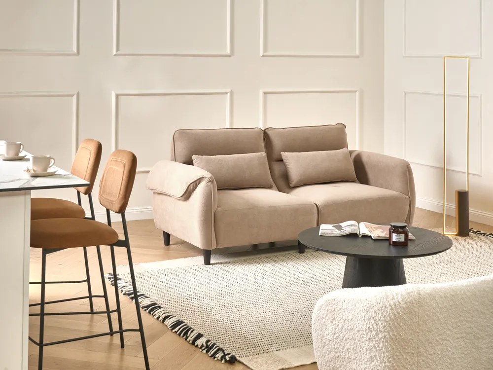 Sofa dla 3 osób WETLAN Jasnobrązowy