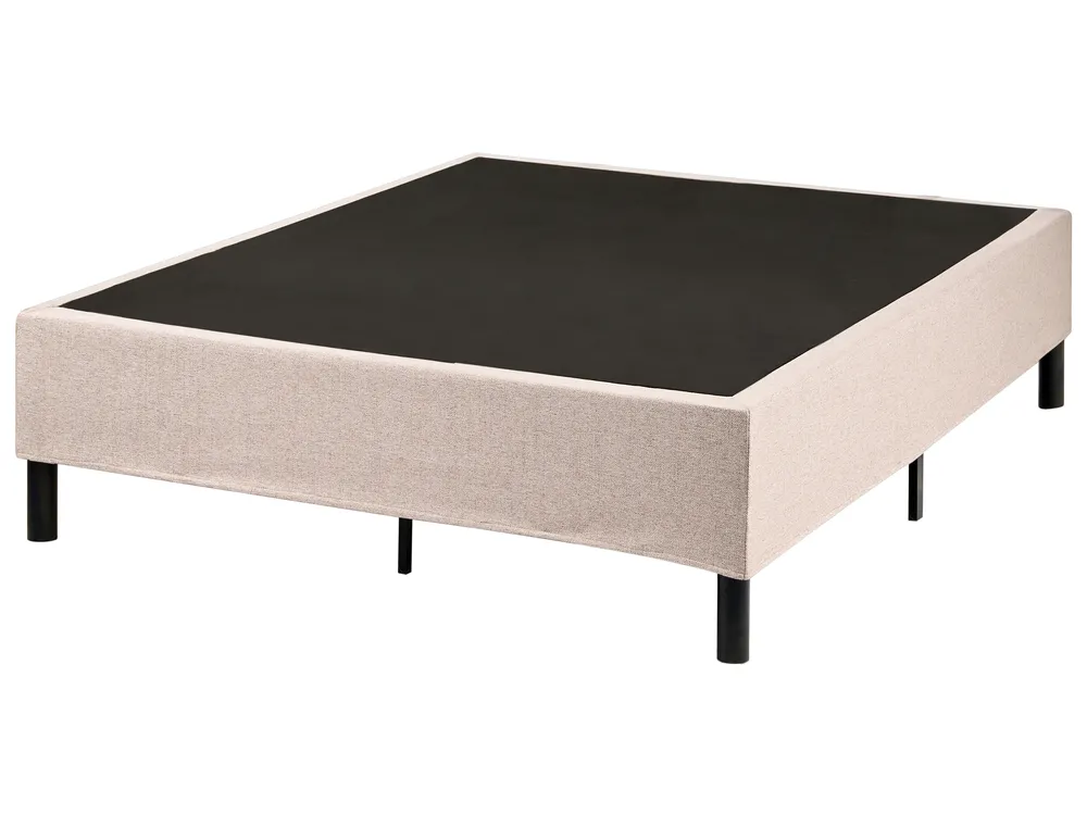 Divan Bed without Headboard Fabric COUNTESS 120 x 200 cm (EU Small Double) Beige_1054128