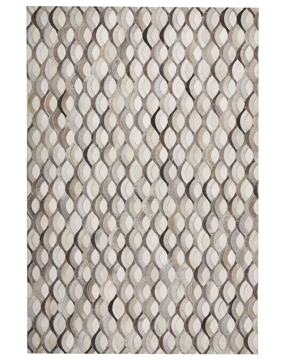 Rug KIRCA Beige 140 x 200 cm Leather_787177