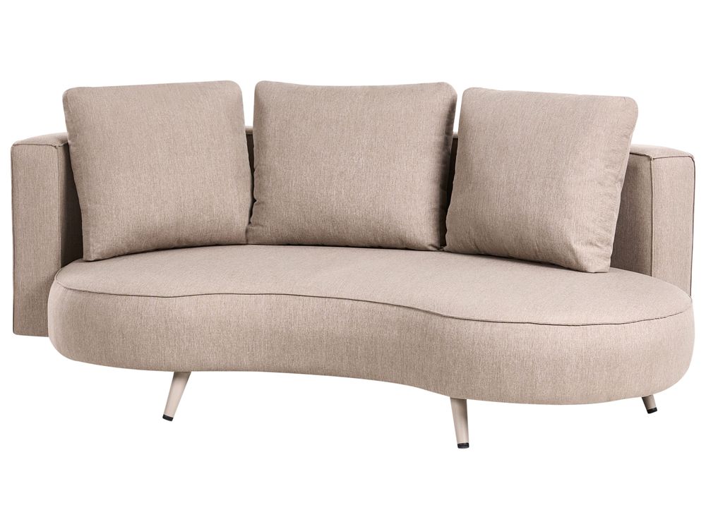 Canapé de jardin 3 places PARORI Beige Côté gauche