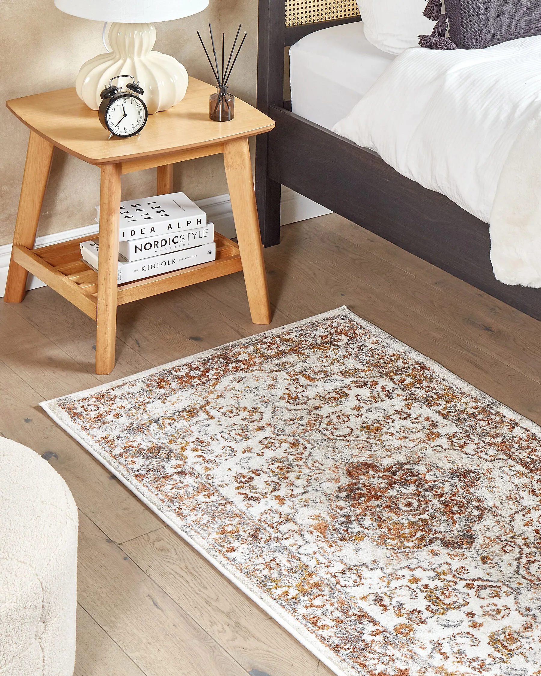 Tappeto VAYK Marrone Beige 80 x 150 cm_853606