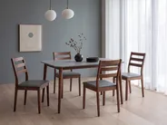 Table de repas MODESTO Gris 120 cm 80 cm Bois_1149663
