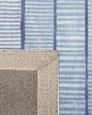 Rug YARDERE Light Blue 160 x 230 cm Viscose_751188