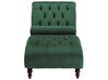 Chaise longue in velluto color verde scuro MURET_750580