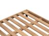 Garten Ecksofa zertifiziertes Akazienholz hellbraun 4-Sitzer linksseitig Auflagen grau CAVEZZO_933004