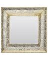 Nástěnné zrcadlo ve zlaté barvě 60 x 60 cm PLERIN_741046