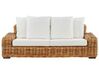 3 Seater Rattan Garden Sofa Natural FORLI | Beliani.co.uk